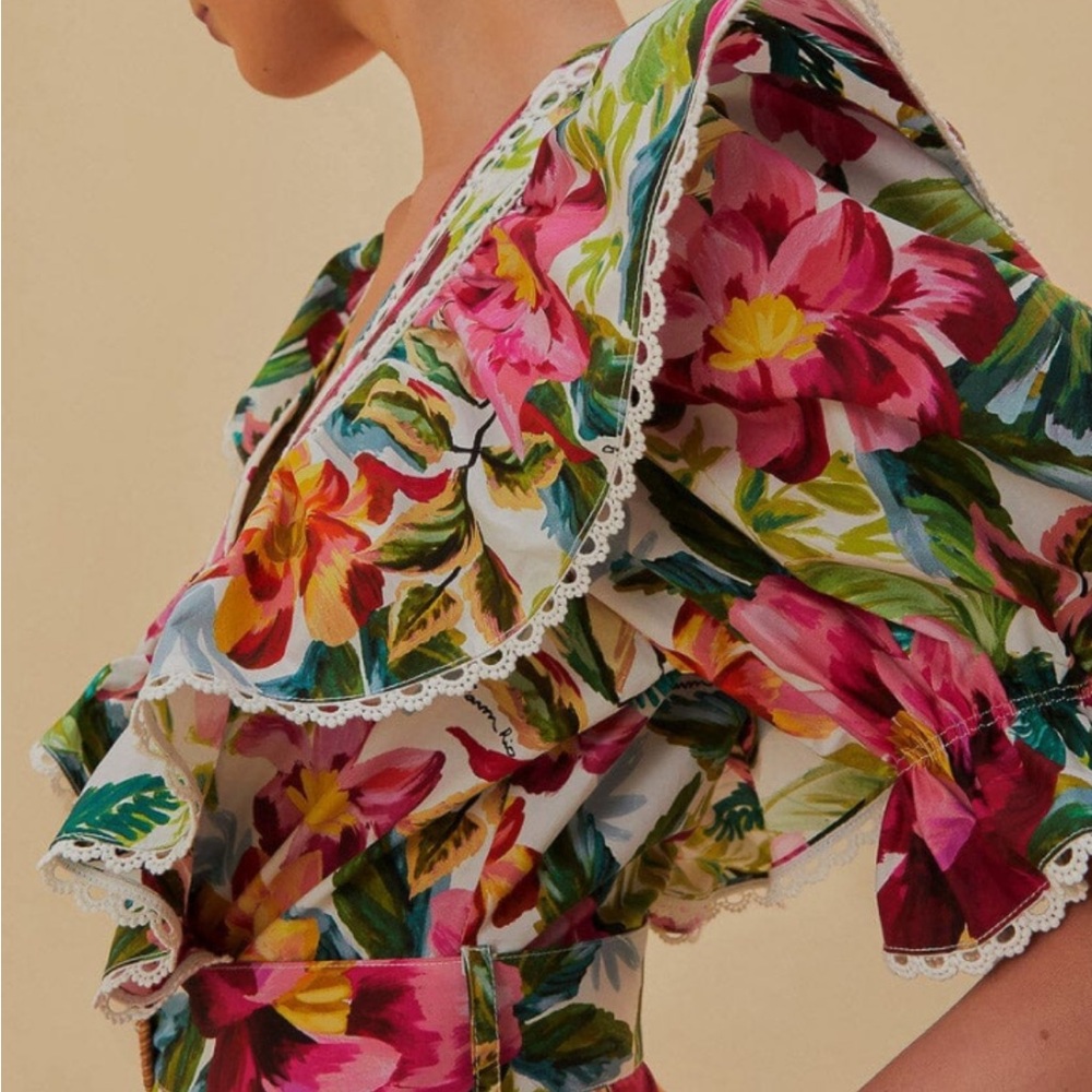 FARM Rio Tropical Floral Mini Dress - Picture 2 of 4